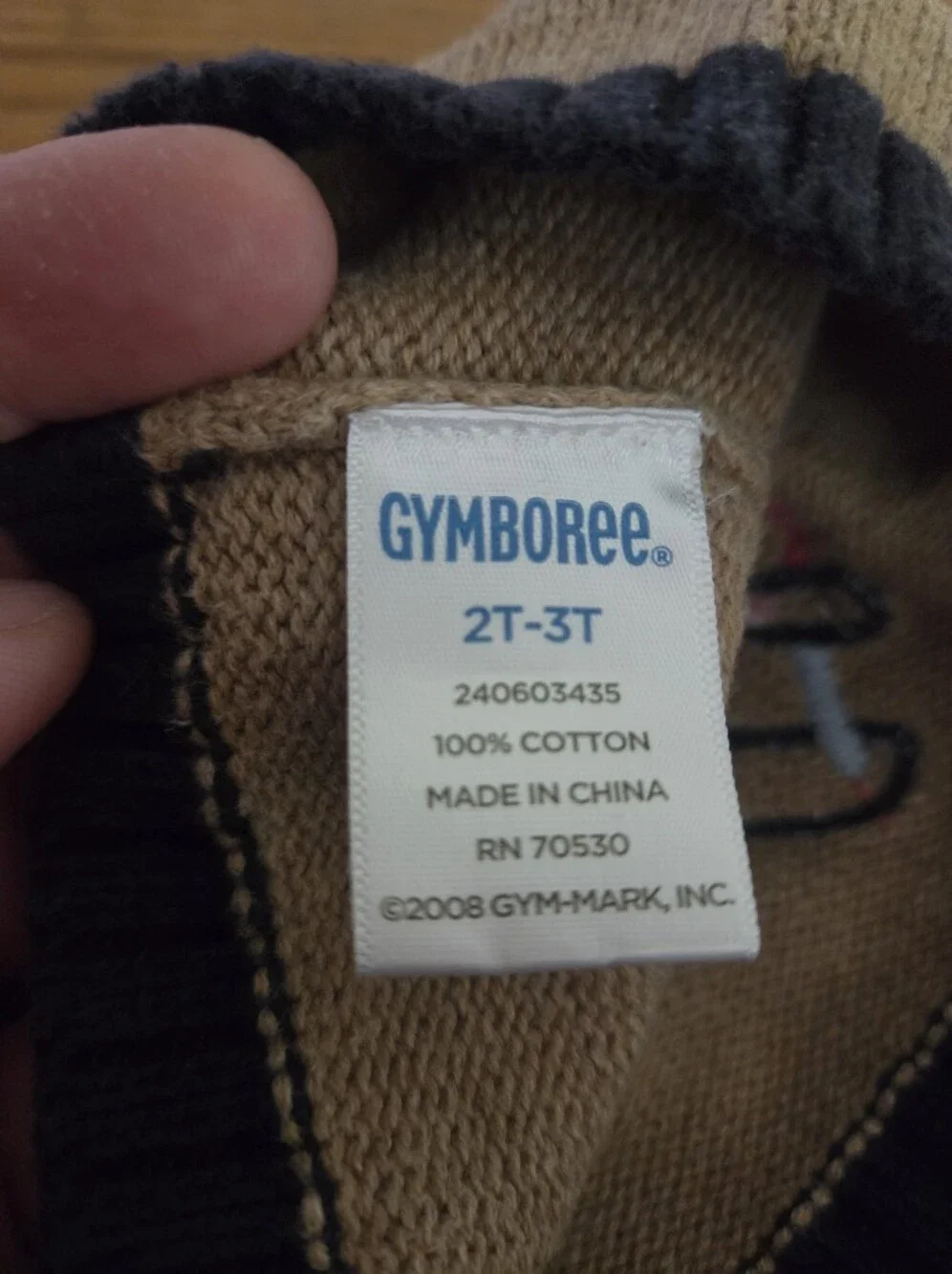 Gymboree Knit Beanie Holiday Aviator Hat Plane Brown Tan Airplane Size 2T - 3T